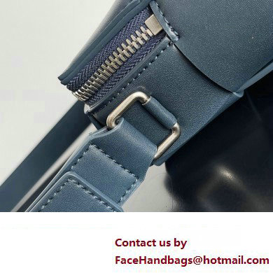 Bottega Veneta Cassette Small Intreccio leather Camera Bag Dark Blue - Click Image to Close