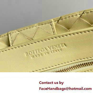 Bottega Veneta Intrecciato leather Medium Andiamo top handle Bag Yellow