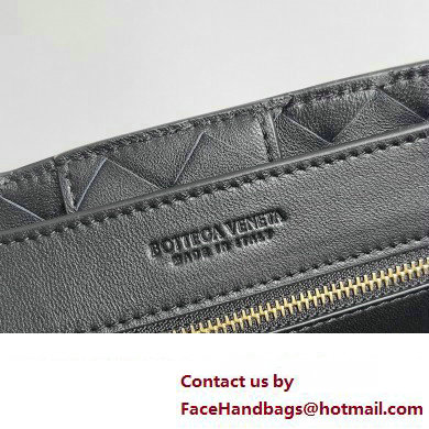 Bottega Veneta Intrecciato leather Small Andiamo top handle Bag Black