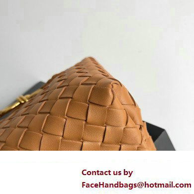 Bottega Veneta Intrecciato leather Small Andiamo top handle Bag Brown