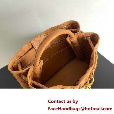 Bottega Veneta Intrecciato leather Small Andiamo top handle Bag Brown