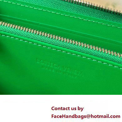 Bottega Veneta Intrecciato leather Zip Around Wallet 593217 Green