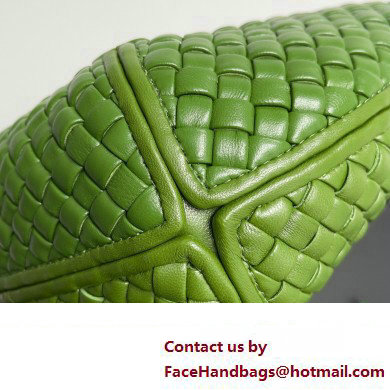 Bottega Veneta Large Clicker padded intreccio leather Shoulder Bag Green