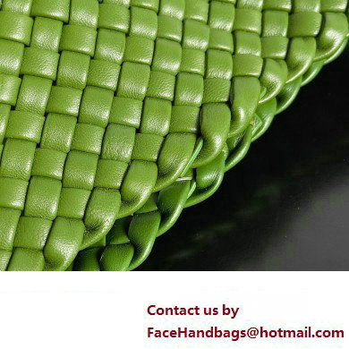 Bottega Veneta Large Clicker padded intreccio leather Shoulder Bag Green