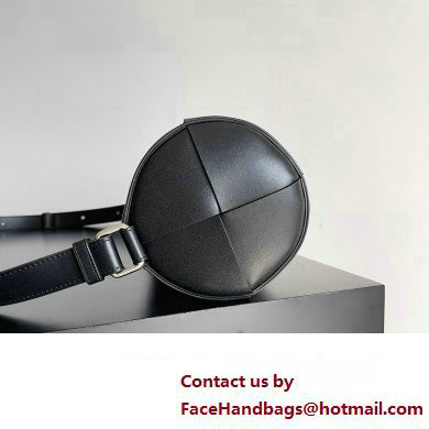 Bottega Veneta Medium Canette Intreccio leather cross-body Bag with adjustable strap Black