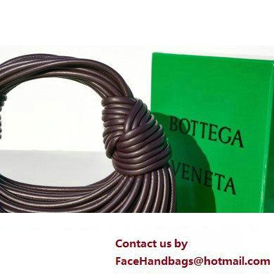 Bottega Veneta Mini Jodie tubular leather top handle Bag Coffee
