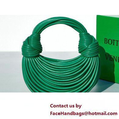 Bottega Veneta Mini Jodie tubular leather top handle Bag Green