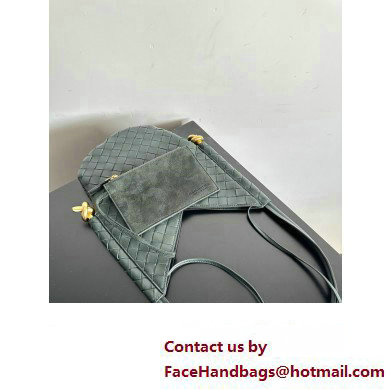 Bottega Veneta Small Solstice Intrecciato leather Shoulder Bag Dark Green