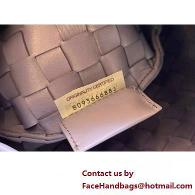 Bottega Veneta Small intrecciato leather Sardine bag with metallic top handle 716082 Lilac