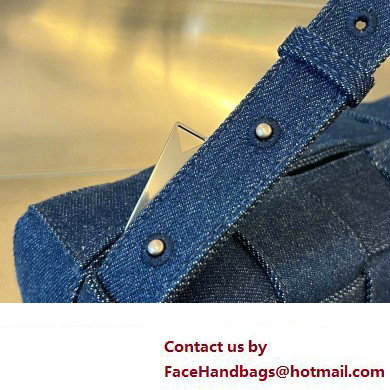 Bottega Veneta denim Intreccio Brick Cassette shoulder Bag 709628 - Click Image to Close