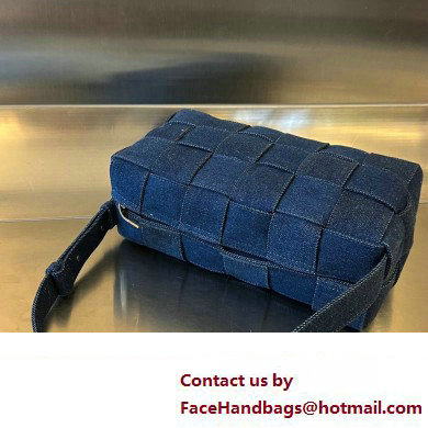 Bottega Veneta denim Intreccio Brick Cassette shoulder Bag 709628