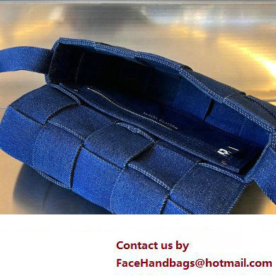 Bottega Veneta denim Intreccio Cassette cross-body bag 744020 - Click Image to Close