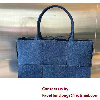 Bottega Veneta denim intreccio Medium Arco Tote bag 609175 - Click Image to Close