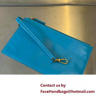 Bottega Veneta foulard Intreccio leather Small Arco Tote bag Blue