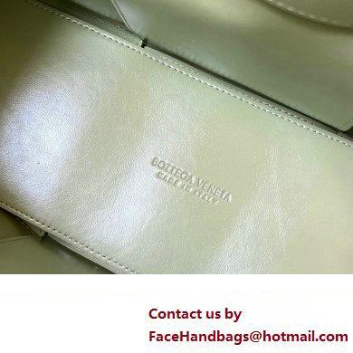 Bottega Veneta foulard Intreccio leather Small Arco Tote bag Light Green