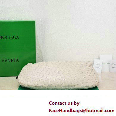 Bottega Veneta intrecciato leather small jodie shoulder bag creamy