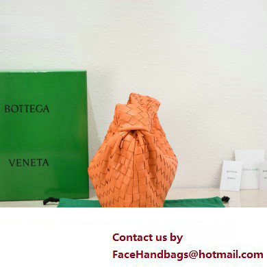 Bottega Veneta intrecciato leather small jodie shoulder bag orange