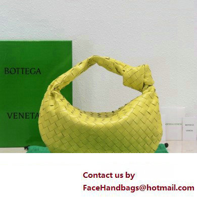 Bottega Veneta intrecciato leather teen jodie shoulder bag yellow