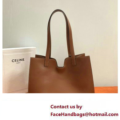 CELINE CABAS 16 in SMOOTH CALFSKIN Tan 2023 - Click Image to Close