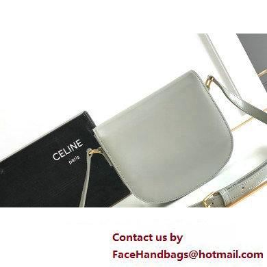 Celine BESACE CLEA BAG in Shiny calfskin 110413 Gray