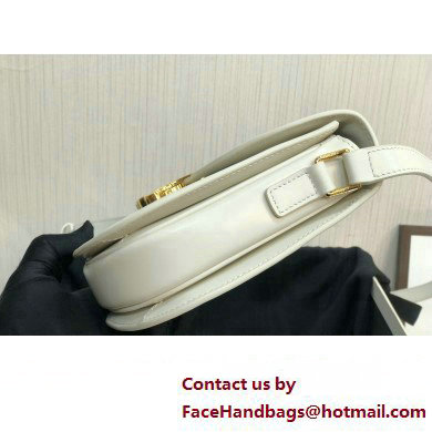 Celine BESACE CLEA BAG in Shiny calfskin 110413 White