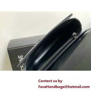 Celine CHAIN BESACE CLEA BAG in Shiny calfskin 110413 Black