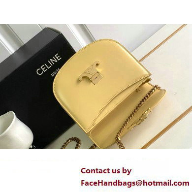 Celine CHAIN BESACE CLEA BAG in Shiny calfskin 110413 Yellow