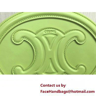 Celine OVAL BAG CUIR TRIOMPHE in SMOOTH CALFSKIN 198603 Light Green