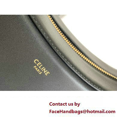 Celine besace noeuds francais Bag in Shiny Calfskin 198008 Black