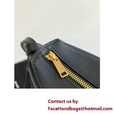 Celine besace noeuds francais Bag in Shiny Calfskin 198008 Black - Click Image to Close