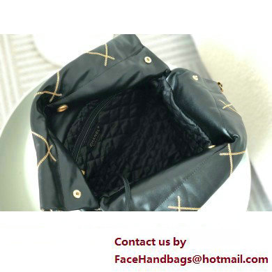 Chanel 22 Handbag in Shiny Calfskin black AS3260 2023 - Click Image to Close