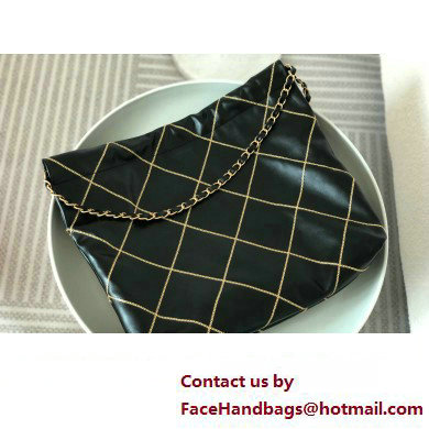 Chanel 22 Handbag in Shiny Calfskin black AS3261 2023