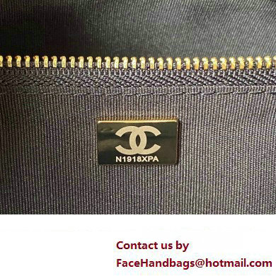 Chanel 31 Large Shopping Bag in Shiny Crumpled Calfskin AS1010 black 2023 - Click Image to Close