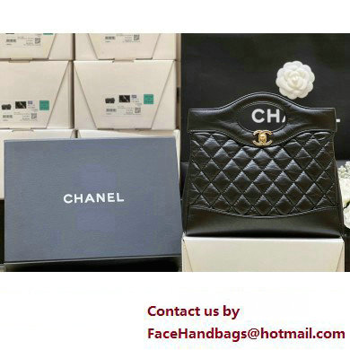 Chanel 31 Mini Shopping Bag in Calfskin AS4133 black 2023(ORIGINAL QUALITY) - Click Image to Close