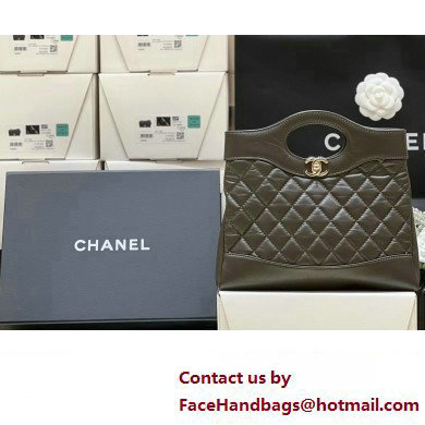 Chanel 31 Mini Shopping Bag in Calfskin AS4133 gray 2023(ORIGINAL QUALITY) - Click Image to Close