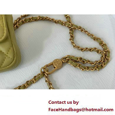 Chanel Belt Bag in Lambskin AP3427 green 2023