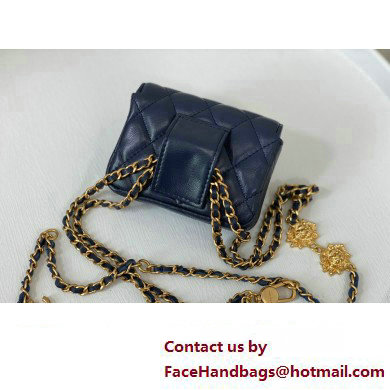 Chanel Belt Bag in Lambskin AP3427 navy 2023 - Click Image to Close