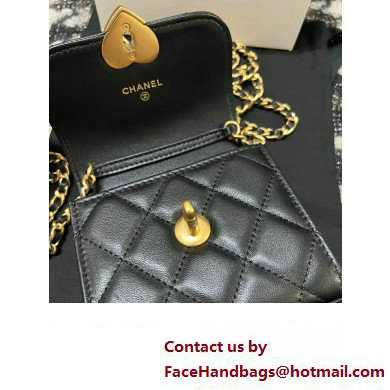 Chanel Clutch with Chain in Lambskin AP3291 black 2023