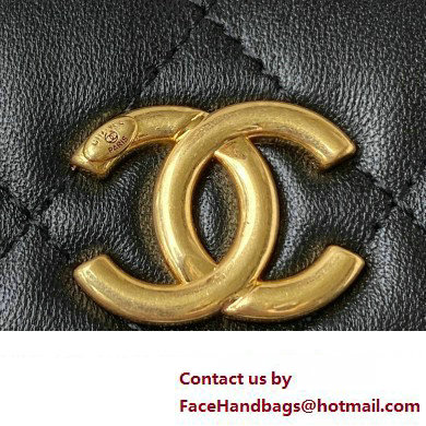 Chanel Clutch with Chain in Lambskin and Imitation Pearls AP3512 BLACK 2023