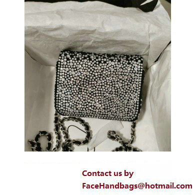 Chanel Crystals Mini Flap Bag Black 2023