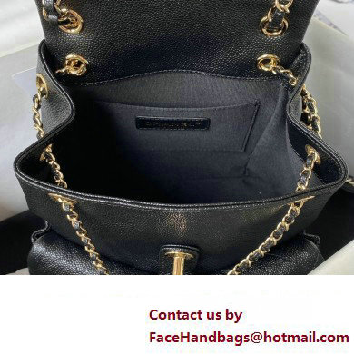 Chanel Grained Calfskin Backpack Bag AS3860 Black 2023