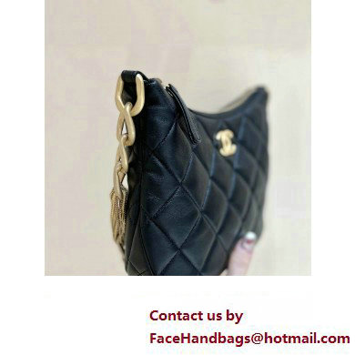 Chanel Hobo Handbag in Lambskin AS4220 black 2023(ORIGINAL QUALITY)