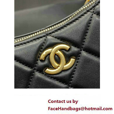 Chanel Hobo Handbag in Lambskin AS4220 black 2023
