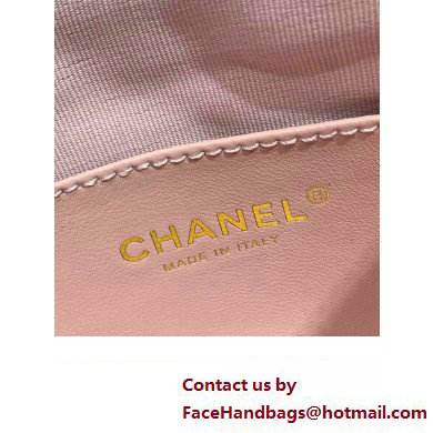 Chanel Hobo Handbag in Lambskin AS4220 pink 2023