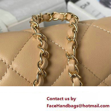 Chanel Lambskin Clutch with Chain Bag AS3791 Beige 2023