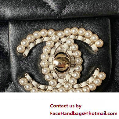 Chanel Lambskin Clutch with Chain Bag AS3791 Black 2023