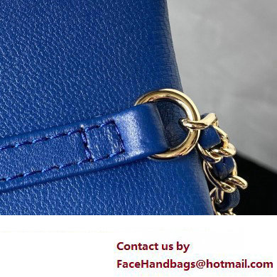 Chanel Satin Clutch with Chain Bag AS3791 Blue 2023