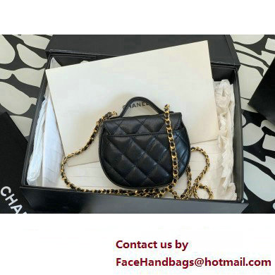 Chanel Shiny Aged Calfskin Clutch with Chain Bag AP3378 Black 2023