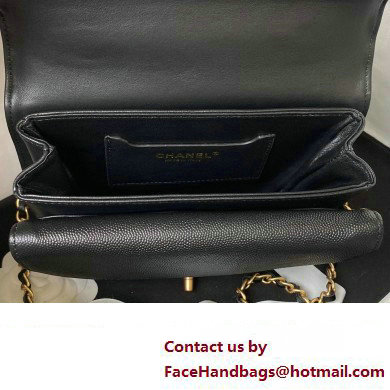 Chanel Small Flap Bag with Top Handle AS4286 Black 2023