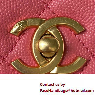 Chanel Small Flap Bag with Top Handle AS4286 Pink 2023